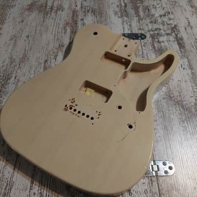 Harley Benton Cabronita Telecaster TE-90FLT Deluxe Series Vintage White Ash Guitar Body Husk image 1