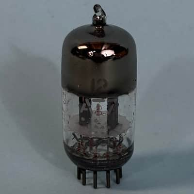 1957 General Electric 12AT7 ECC81 6679 Vintage Motorola Gray Plate D Getter!T406 image 3