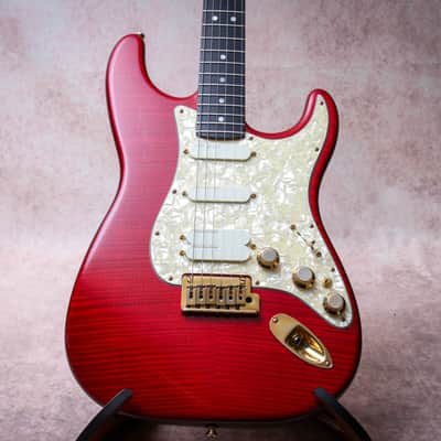 FENDER USA Custom Shop Stratocaster Plus Ultra Set-Neck *John Page "Cherry Red + Ebony" (1992)(Reserved) image 3