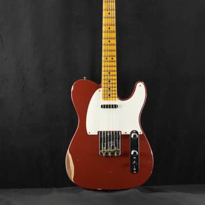 Mint Fender Custom Shop Ltd Ed Reverse '50s Telecaster Relic - Aged Cimarron Red image 2