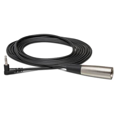 Hosa XVM-105M Right-angle 3.5mm TRS to XLR3M Mic Cable image 1