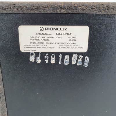 Pioneer CS-210 passive speakers set - 60W 6ohm image 13