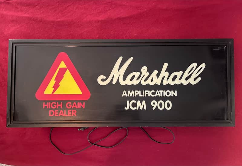 Marshall 1987 JCM900 point of sale light JCM 900 1987 - Black image 1