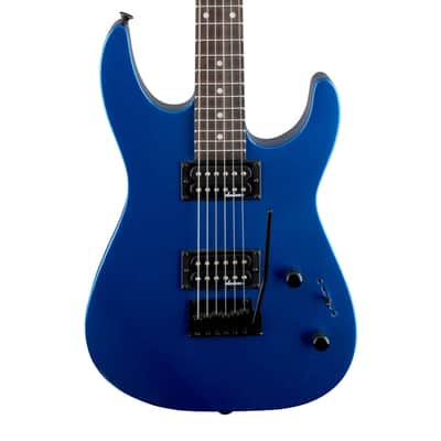 Used Jackson JS Series JS11 Dinky - Metallic Blue w/Amaranth FB image 3