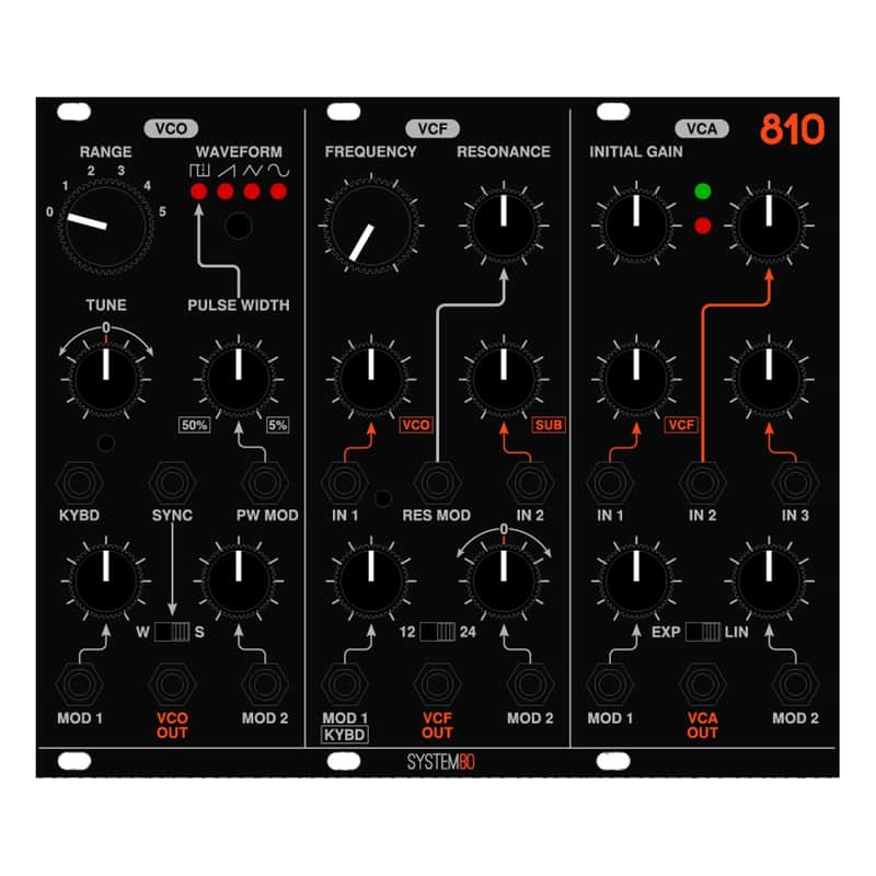 System80 810 MK II Eurorack Synth Voice Module image 1