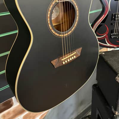 Washburn G7SBM Harvest Acoustic Black Matte 2018 Acoustic Guitar image 3