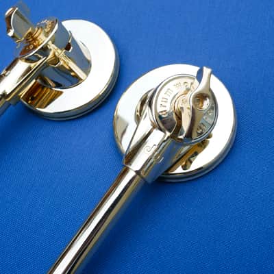 DW Bassdrum Spurs GOLD Pair DW DRSP1220 image 2