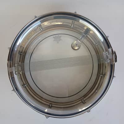 *Rogers 60s COB Dayton Powertone Snare Drum 5x14"Chrome Brass Script Vintage* imagen 9