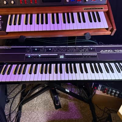 CUSTOM Roland Juno-106 61-Key Programmable Polyphonic Synthesizer 1984 - 1985 - Black image 2