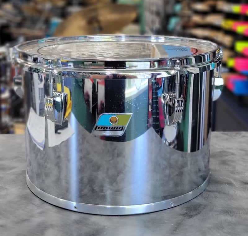 Used Ludwig 13x9 Vintage Classic Maple Concert Tom Chrome Over Wood image 1