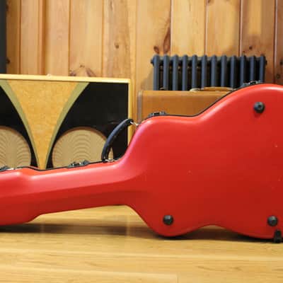 Calton Custom Hardshell Case for 000-12 fret acoustic, Red exterior image 3