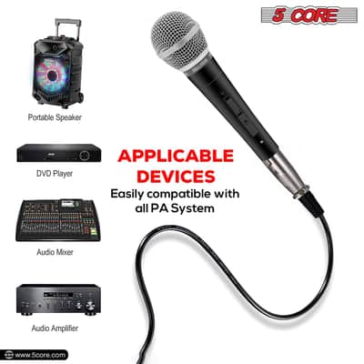 5Core XLR Microphone Dynamic Mic Karaoke Singing Studio Microfono Handheld Mics-ND 58 2PCS image 7