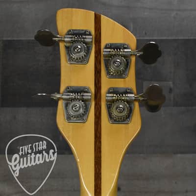 Pre-Owned 1977 Rickenbacker 3001 Left-Handed 4 String Bass - JetGlo with Hard Shell Case image 8