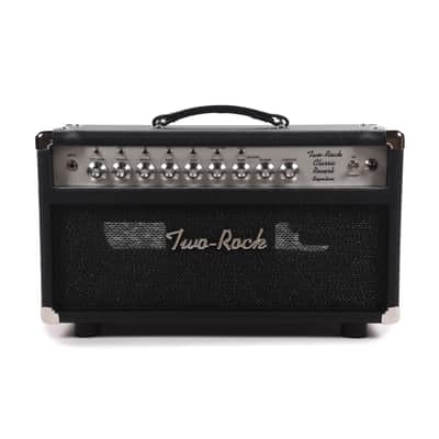 Two Rock Classic Reverb Signature 40/20W Head w/ Black Bronco Tolex & Black Sparkle Matrix Cloth image 1