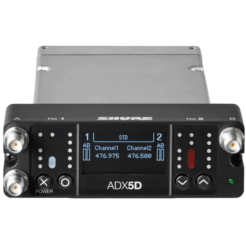 Shure ADX5D=-A Axient 2-Channel Portable Wireless Receiver image 1