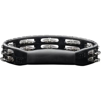Meinl Headliner ABS Hand Held Tambourine Steel Jingles Black image 2