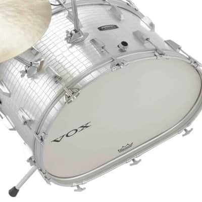Vox Telstar 4-Piece Drum Kit (Silver Croco) 2000s - Silver Croco image 2