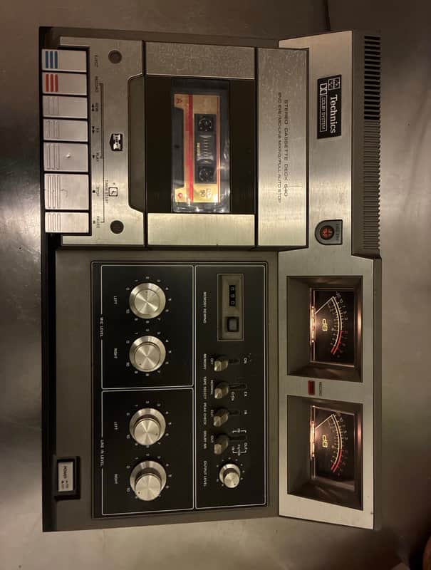Vintage 70's - Technics Stereo Cassette Deck RS-640US Recorder Mixer image 1