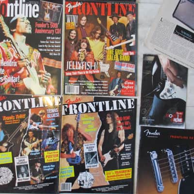 Fender Frontline Back Issues 1990's + Case Candy tags etc. image 6