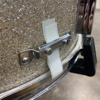Tempro Vintage MIJ 5" x 14 " Silver Sparkle Snare Drum image 10