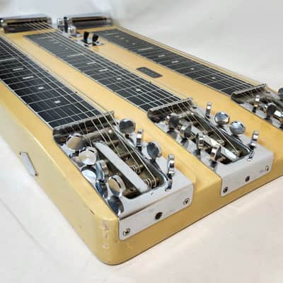 Fender Vintage Custom T-8 Triple-Neck Lap Steel, 1952, Blonde, Pre-Stringmaster, w/Case, RARE image 2