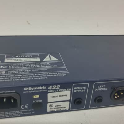 Symetrix 422 Stereo Balanced XLR AGC-Leveler Automatic Gain Controller Limiter image 5