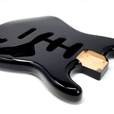 Brio Replacement BODY for Fender Stratocaster Strat, Roasted Ash-Black image 5