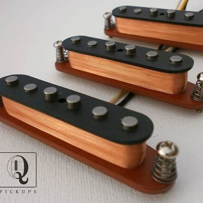 Stratocaster A2 Pickups SET Hand Wound Fits Fender by Q pickups Squire Coil Tap BRIDGE Strat image 1