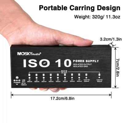 Mosky Audio ISO 10 Power Supply Isolated Outputs/Isolated Ground Internal Transformer image 9