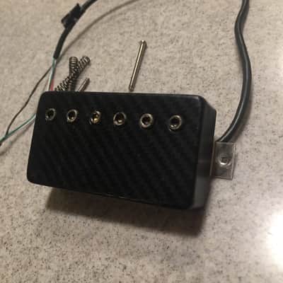 Bare Knuckle 53 mm Humbucker Carbon Fiber Tattoo Cover Bridge Humbucker image 2