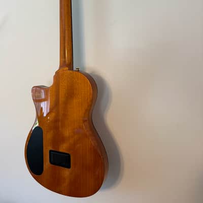 Cordoba Stage Nylon-String Electric Guitar Natural Amber image 6