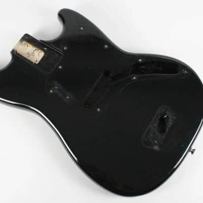 1977 Vintage Fender Musicmaster Bass Original Black Finish BODY ~CLEAN~ USA 1970s image 8