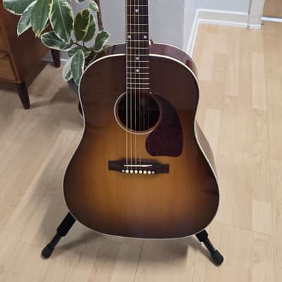 Gibson J-45 Custom 1 of 40 Quilt Bubinga USA Custom Shop J45 Quilted Figured Limited Edition Honeyburst Acoustic Guitar LR Baggs image 16