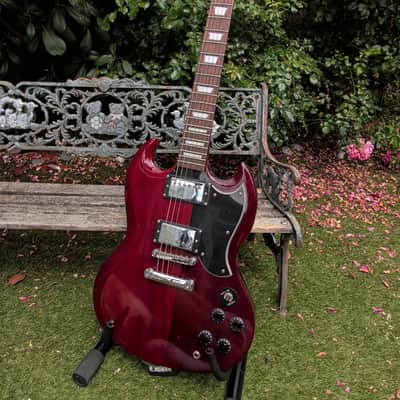 Vintage VS6-CR Reissued Series Double Cut with Gold Hardware 2010s - Cherry Red image 1