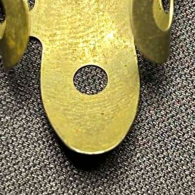 Set of 6 Vintage Dunlop Pat. Pend. Metal Fingerpicks 1940s-50s - Nickel image 7