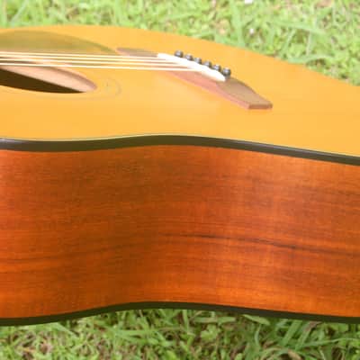 1990 Yairi semi-dreadnought size Acoustic Guitar 40-LO - Natural+Martin Hard Case image 11