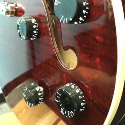 Heritage H-535 Semi-Hollow Body Trans Red Wine image 10