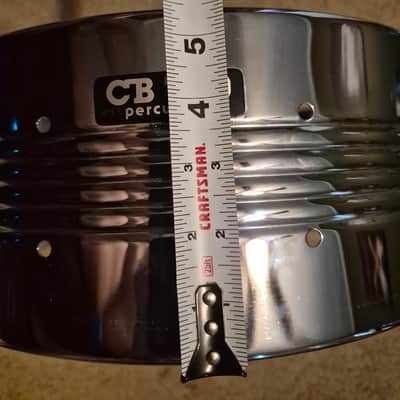 CB 700 VINTAGE COS SNARE DRUM SHELL-14" x 5.5" CB 700 1980s - Chrome image 7