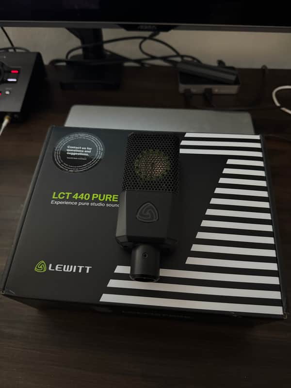 Lewitt LCT-440-PURE Large Diaphragm Cardioid Condenser Microphone 2010s - Black image 1