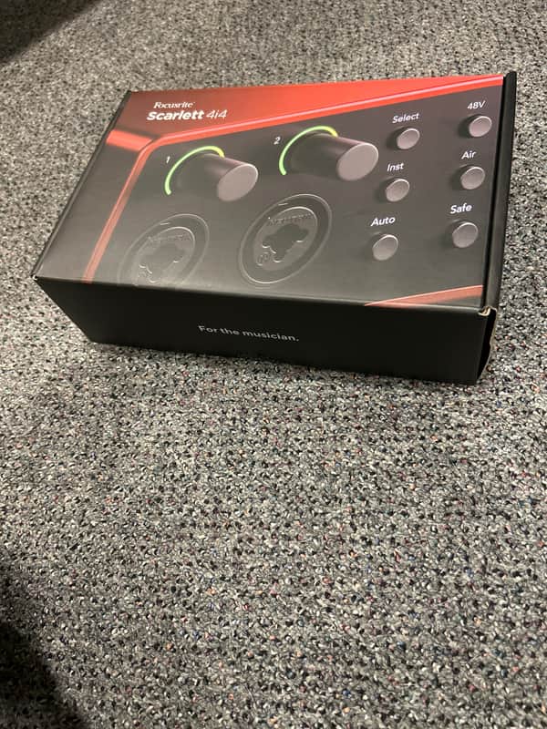 Focusrite Scarlett 4i4 4th Gen USB Audio Interface 2023 - Present - Red image 1