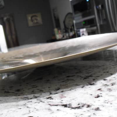 19" 80s pre serial engraved stamp Avedis Zildjian Medium Crash Cymbal 1860g image 11