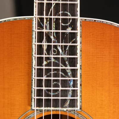 Santa Cruz H13 42 Style Acoustic Guitar - Orcas Island Cedar/Waterfall Bubinga with Hardshell Case image 12
