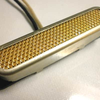 Telecaster NECK  Pickup AGED RELIC Gold Foil Raw Cover Fits Tele Vintage Fender Q Squire Hand Wound image 8