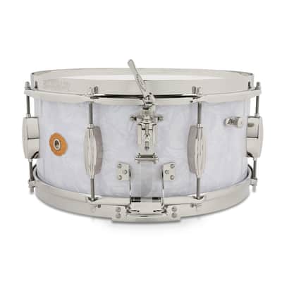 Slingerland Gene Krupa Limited Edition Radio King Snare Drum, 6.5" X 14", White Marine Pearl, #78/200 image 2
