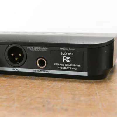 Shure BLX14 Wireless Bodypack System - H10 Band 542-572MHz (NO PSU) CG012N8 image 4
