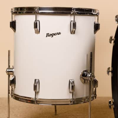 1970s Rogers "New England White" Drum Set 14x22 9x13 16x16 image 9