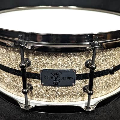 Nashville Drum Dr. White Glass Glitter Snare image 2