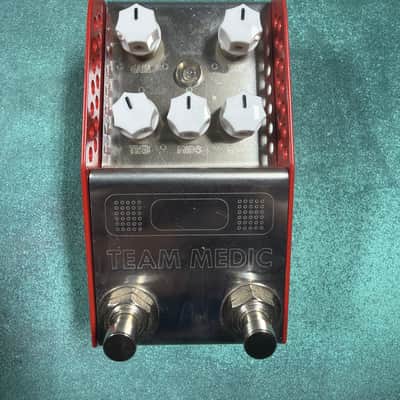 ThorpyFX Team Medic V2 Buffer / EQ / Boost 2018 - Silver/Red image 2