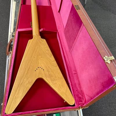 Gibson Custom 1958 Korina Flying V Reissue, VOS, Natural with Case 2023 image 19