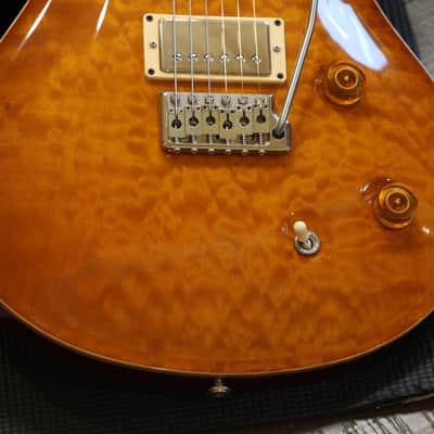 1999 PRS Custom 22 Quilt Top Electric Guitar Amber Burst + HSC image 5